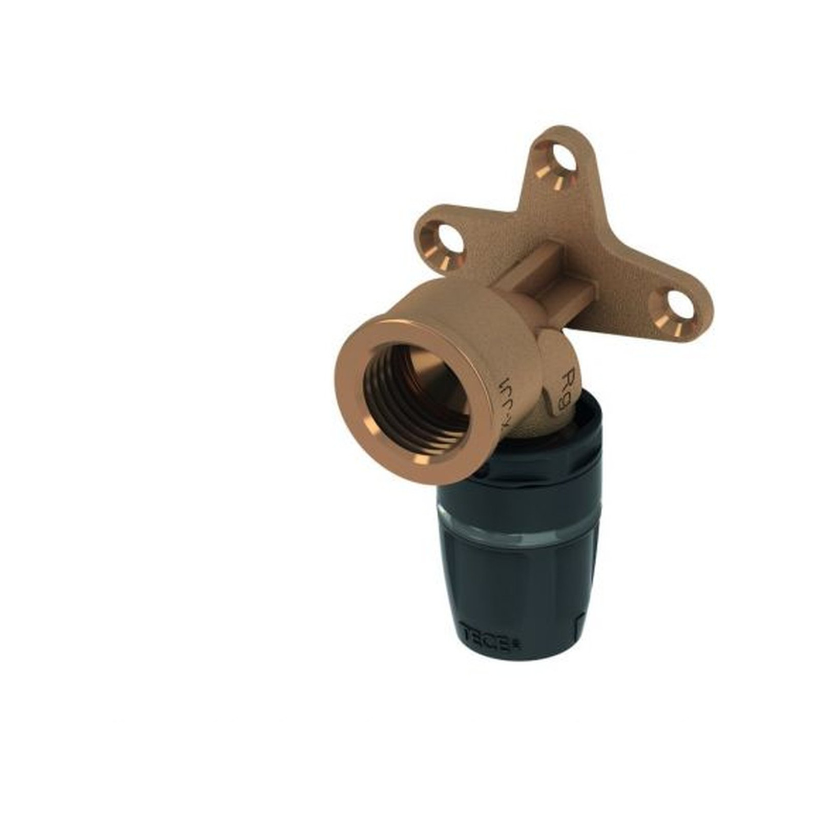 TECElogo-Push Wandscheibe 20 Rp 1-2 Rotguss Siliziumbronze 8723004