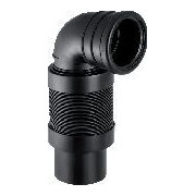 Geberit PE Anschlussbogen 90 Grad 90 mm Wand-WC ausziehbar Duofix Sigma UP höhenverstellbar 241521001