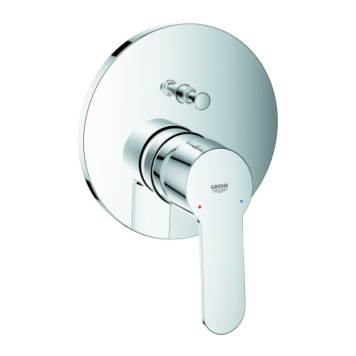 Grohe Einhebel-Wannenbatterie Eurostyle C 24052002 chrom Fertigmontageset Rapido SmartBox 46 mm Keramikkartusche