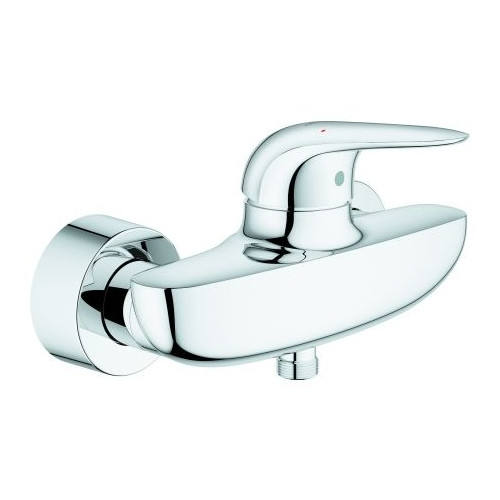Grohe Einhebel-Brausebatterie Eurostyle 23722003 Wandmontage chrom 1-2-Zoll SilkMove 35-mm-Keramikkartusche
