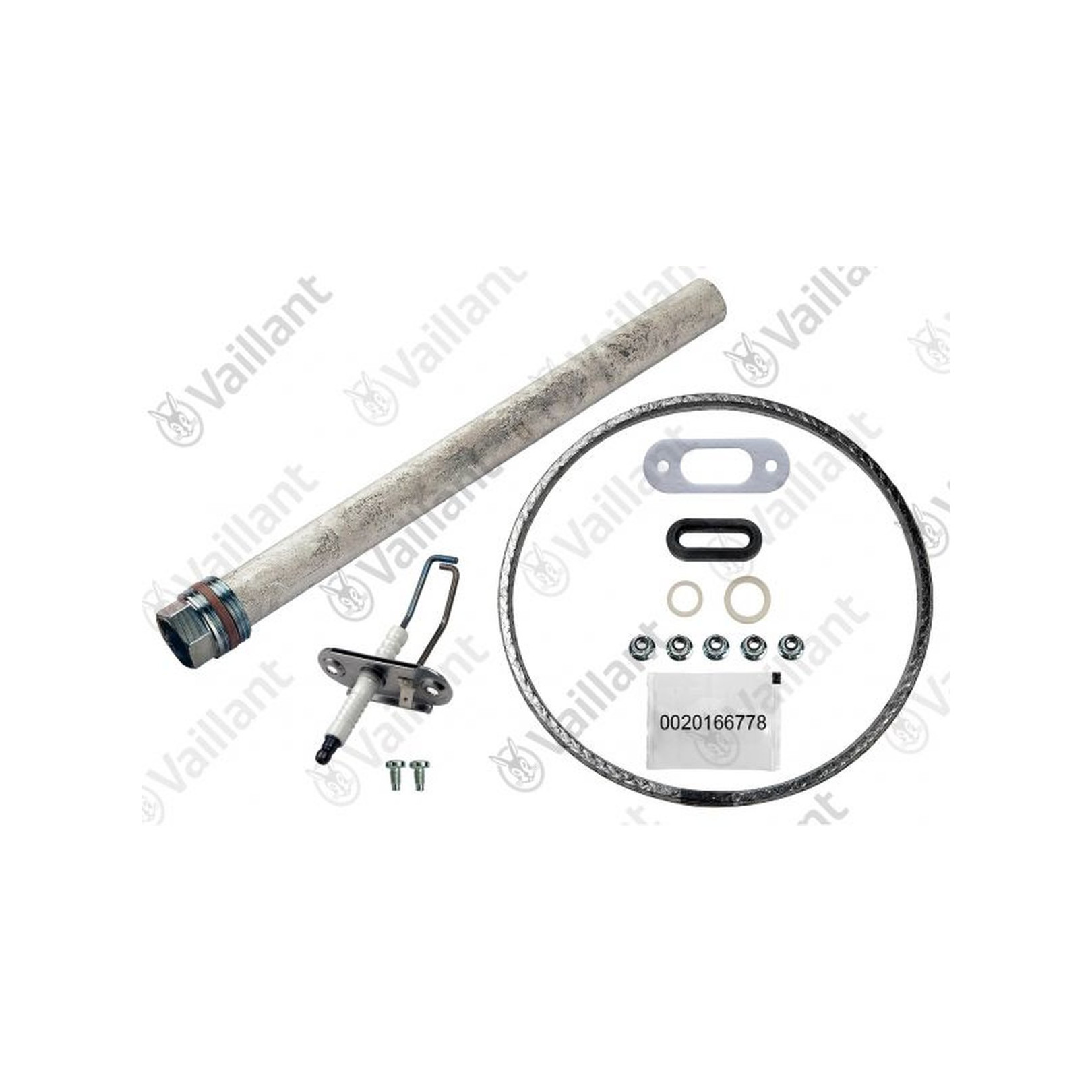 Vaillant Wartungsset VSC R1 R2 R3 Zündelektrode Brennerdichtung Anode 0010027637