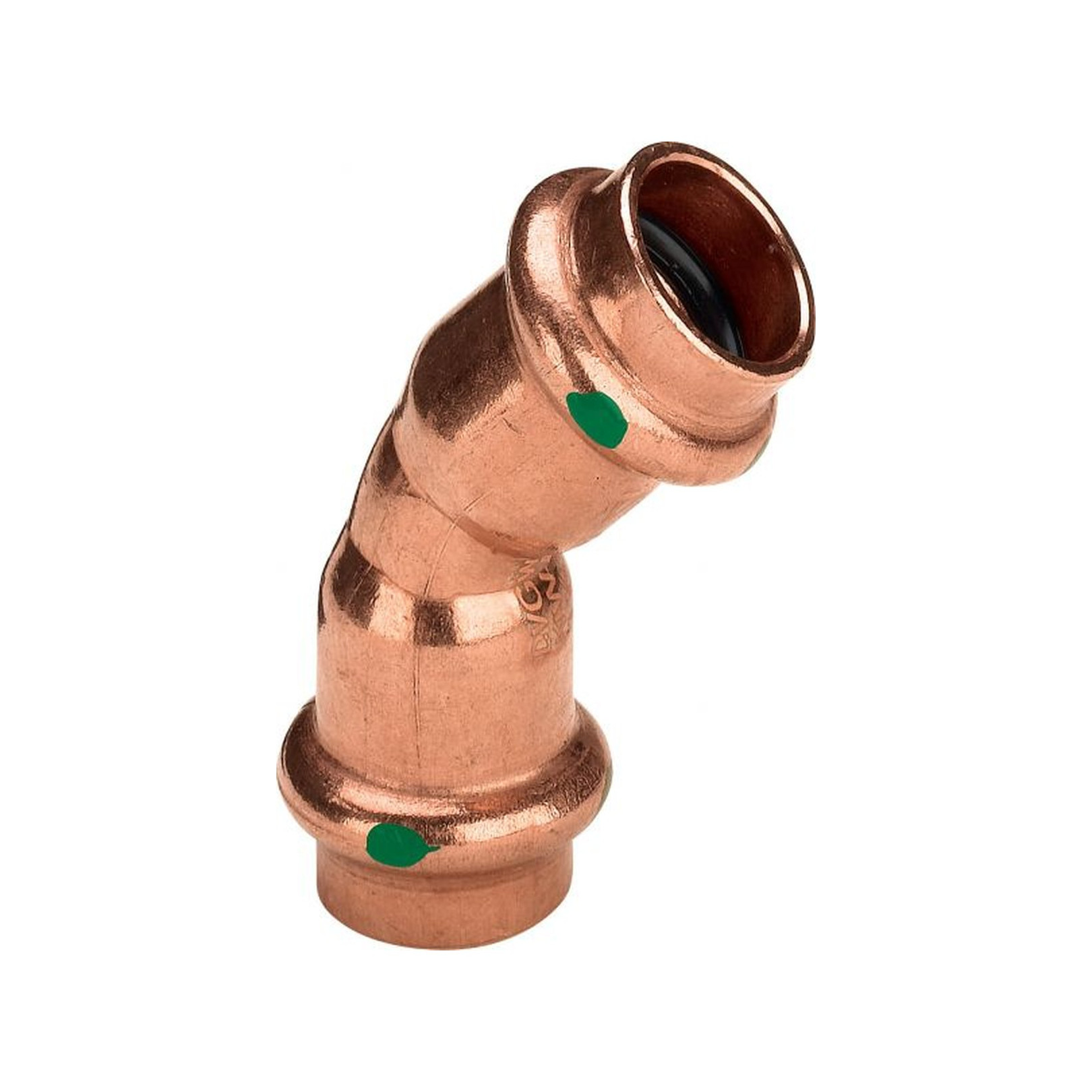 Viega Pressfitting Kupfer Bogen 45 Grad Profipress 2426 15 mm SC-Contur EPDM Dichtelement Hersteller-Artikelnummer 292348