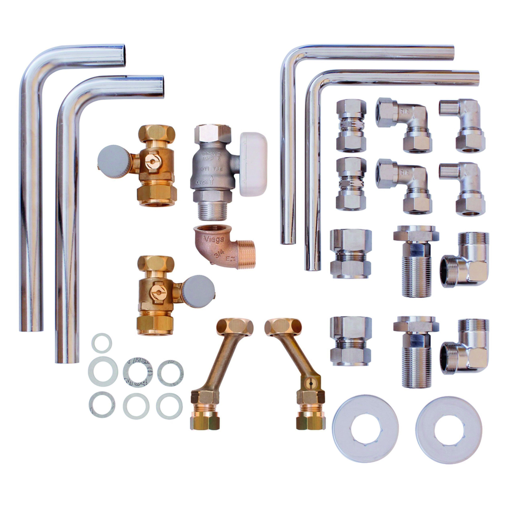 Vaillant Installations-Set VCW VCI Austausch Alt-Installation Aufputz Unterputz Wartungshähne Gashahn 0020201901