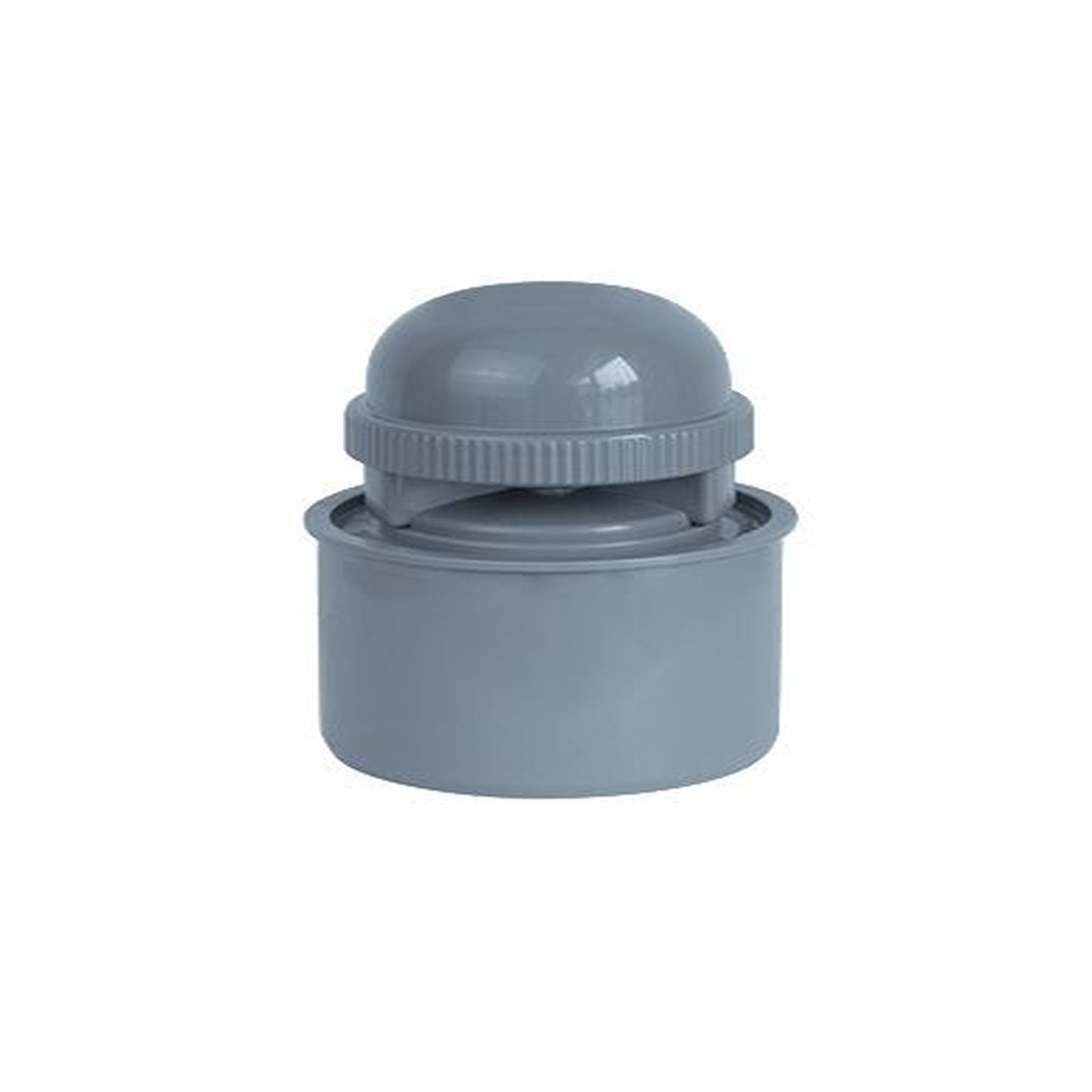 Airfit Rohrbelüfter DN 75 PP grau Abflussrohr Gummimanschette senkrechte Montage 57075RB