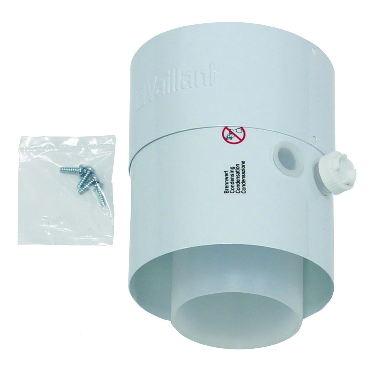 Vaillant ZwischenStück Prüföffnungen konzentrisch 80/125 PP Luft-Abgasführung Kunststoff 301369