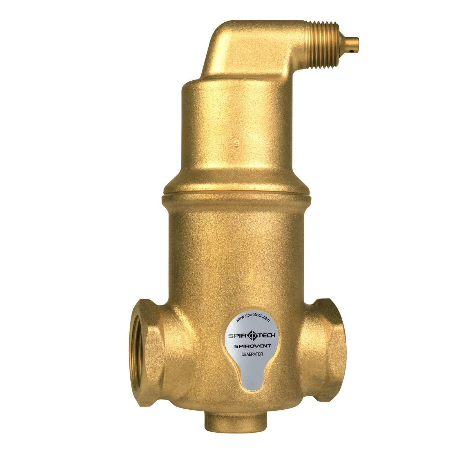 SPIROTECH Luftabscheider SpiroVent AA100 1-Zoll IG 10 bar 110 Grad Messing 8717811000175