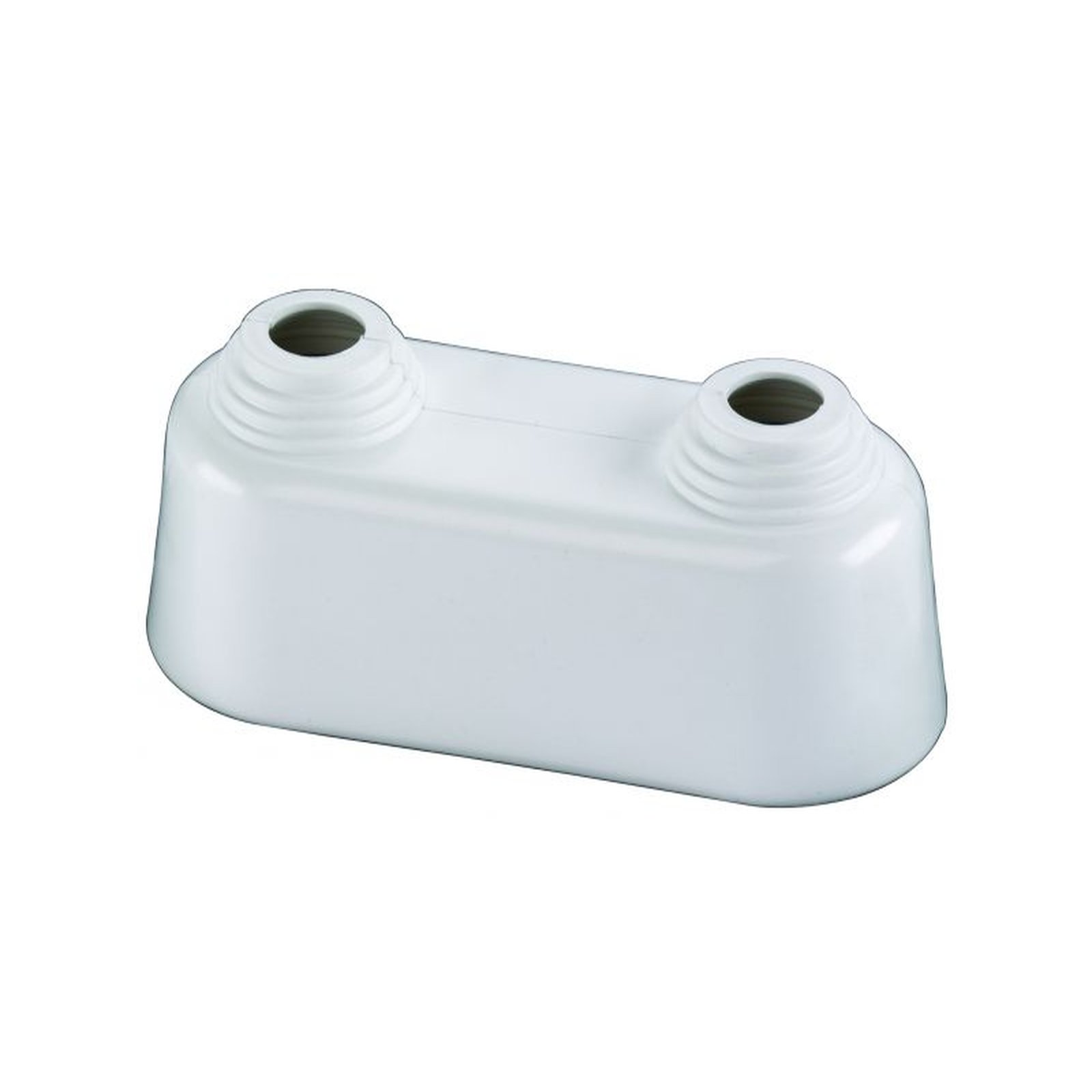 FLAMCO SIMPLEX Doppelrosette hoch 10-22mm Achsabstand 50mm Kunststoff weiß F44204