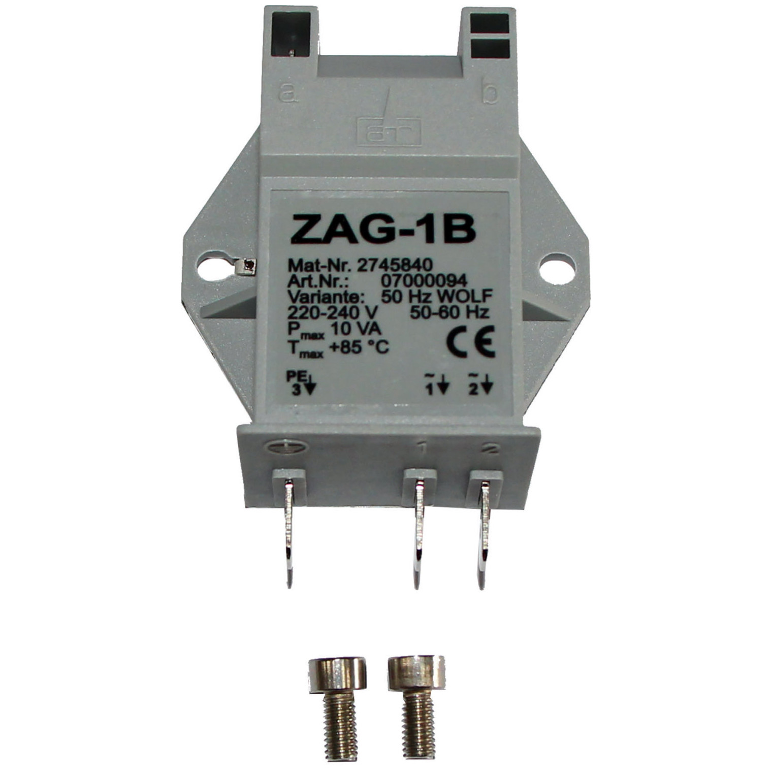 WOLF Zündtrafo einpolig CGB-2 14kW ab 2016 ZAG 1 B Hersteller-Artikelnummer 274584099