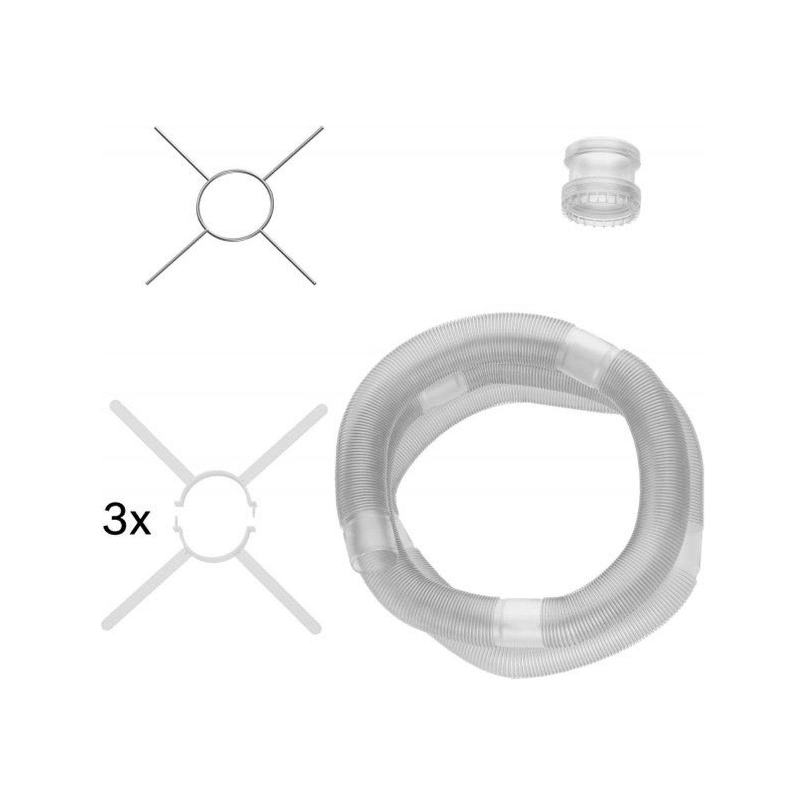 Buderus Abgasrohr Grundbausatz ÜB-Flex 15 m Ø 80 mm Kunststoff PP 7738112689