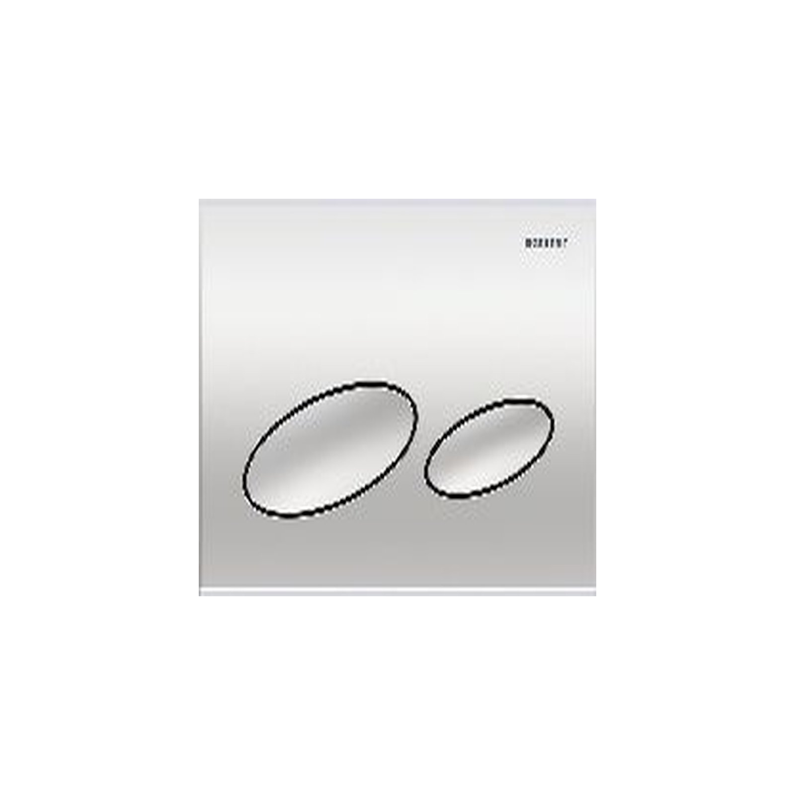 Geberit Betätigungsplatte Kappa20 2-Mengen-Spülung mattverchromt Kunststoff 21.3x14.2x1.6 cm 115228461