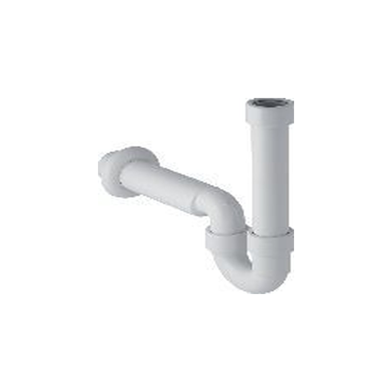 Geberit Rohrbogengeruchsverschluss DN50 1 1/2 Zoll weiß Wandrosette 152702111