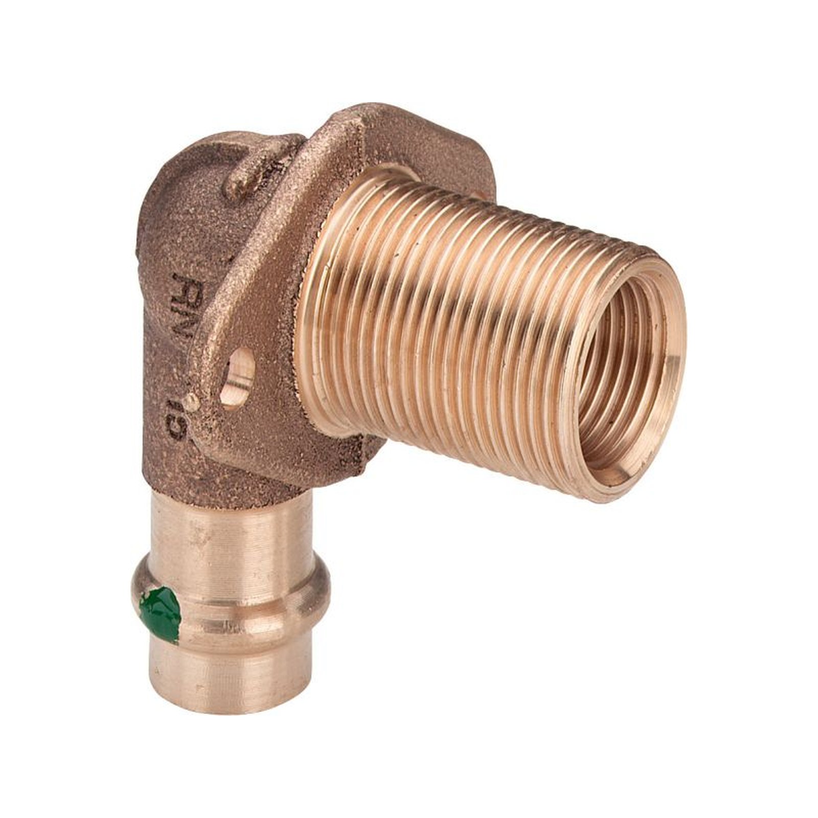 Viega Pressfitting Sanpress 2232.1 Wanddurchführung 15x1/2IGx3/4AGx35mm Rotguss SC-Contur 279318