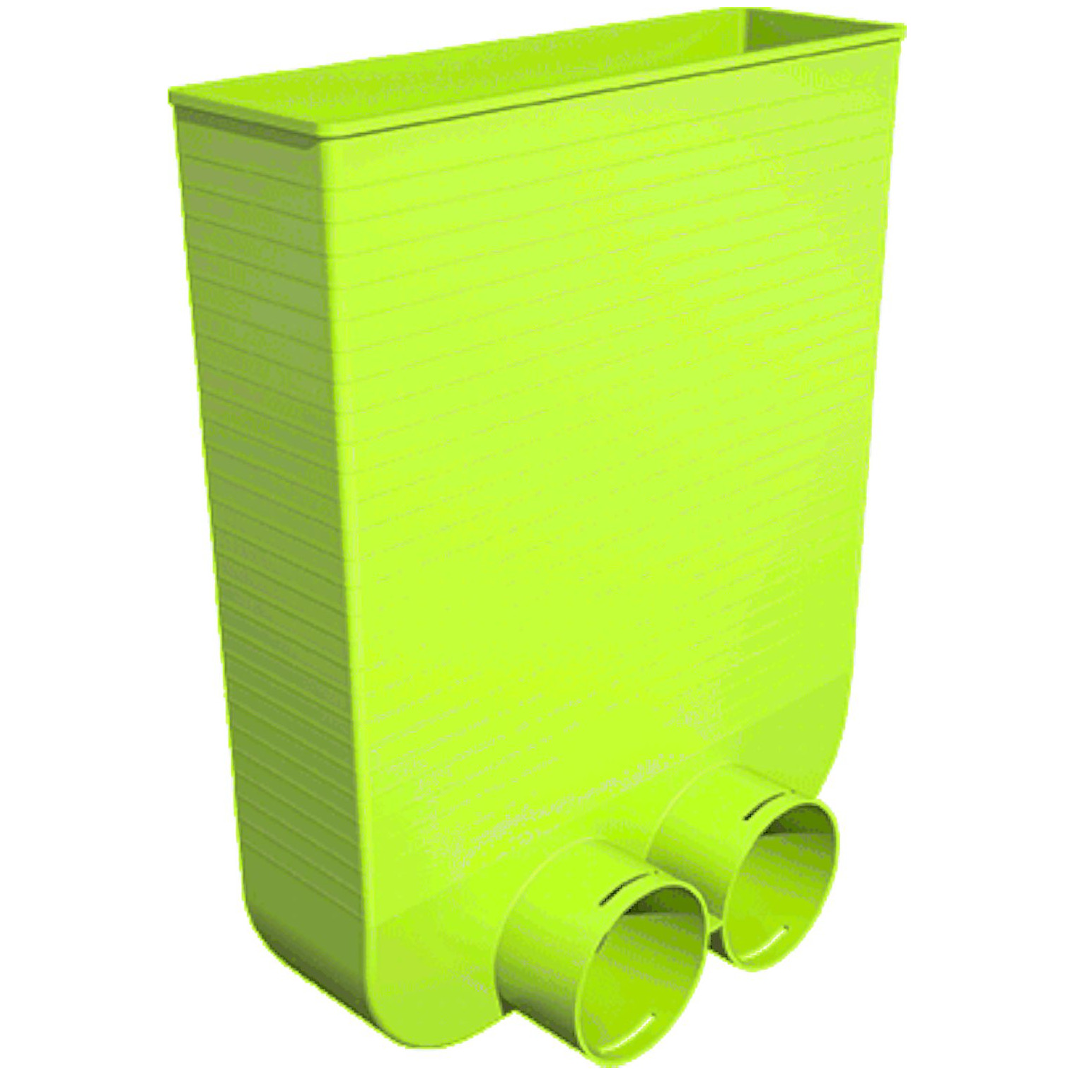 WOLF Anschlussteil Schlauch DN75-63 Bodengitter 90Grad Kunststoff 325mm antistatisch 2577575