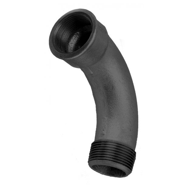 SCHMIDT HERMANN Temperguss-Bogen Nr.1 11-2-Zoll 90-Grad I-A schwarz 14001040