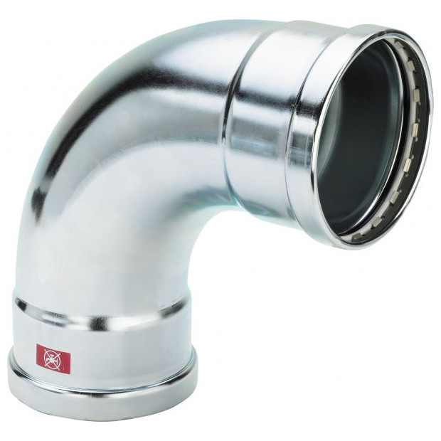 Viega Prestabo Bogen 1116XL 90 Grad 64,0mm unlegierter Stahl SC-Contur 597573