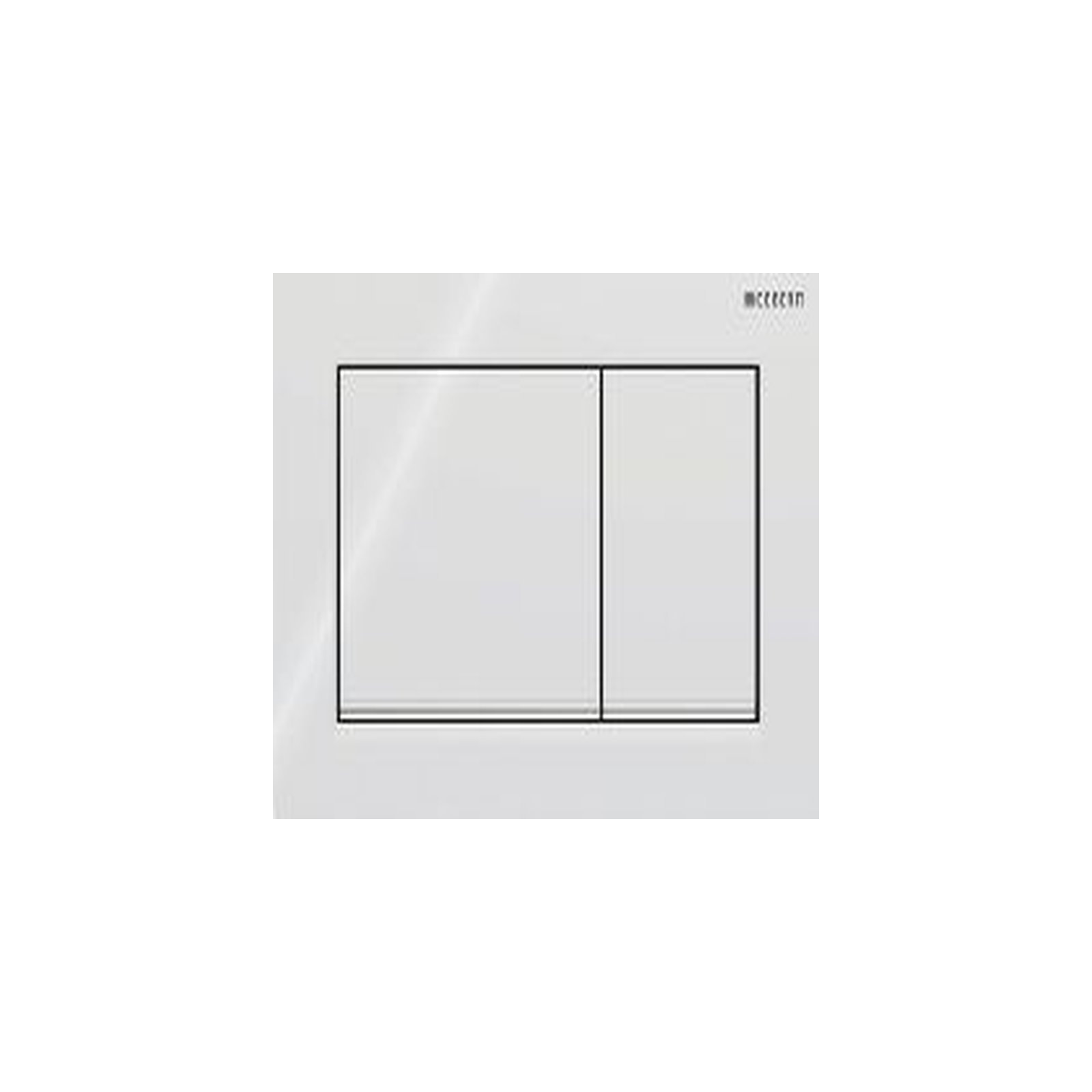 Geberit Betätigungsplatte Omega 30 2-Mengen weiß verchromt Kunststoff eckig 115080KJ1