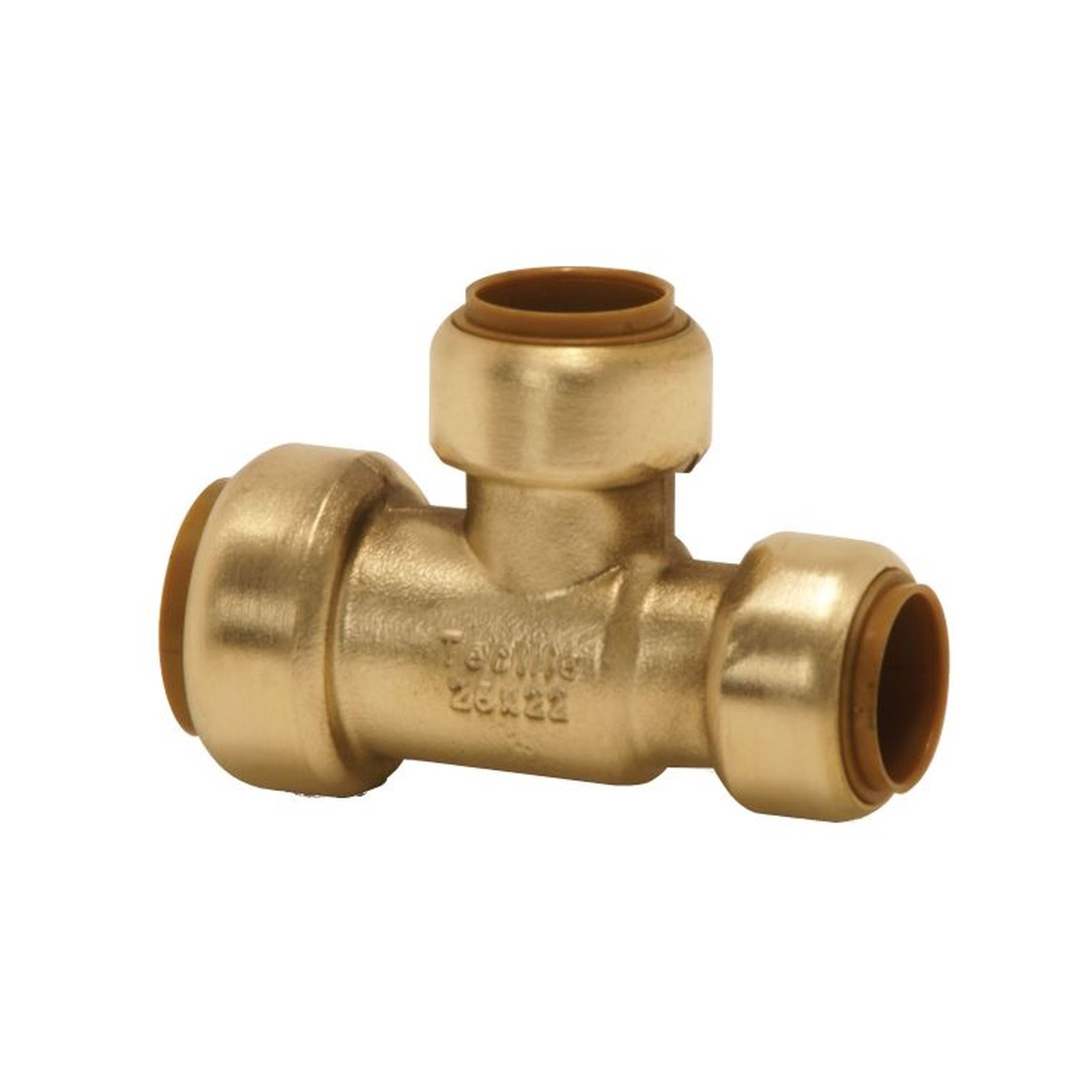 VSH Seppelfricke Steck-T-Stück reduziert Tectite Classic T27 22x15x15 mm Messing DVGW lösbar 5 Stück 4750680