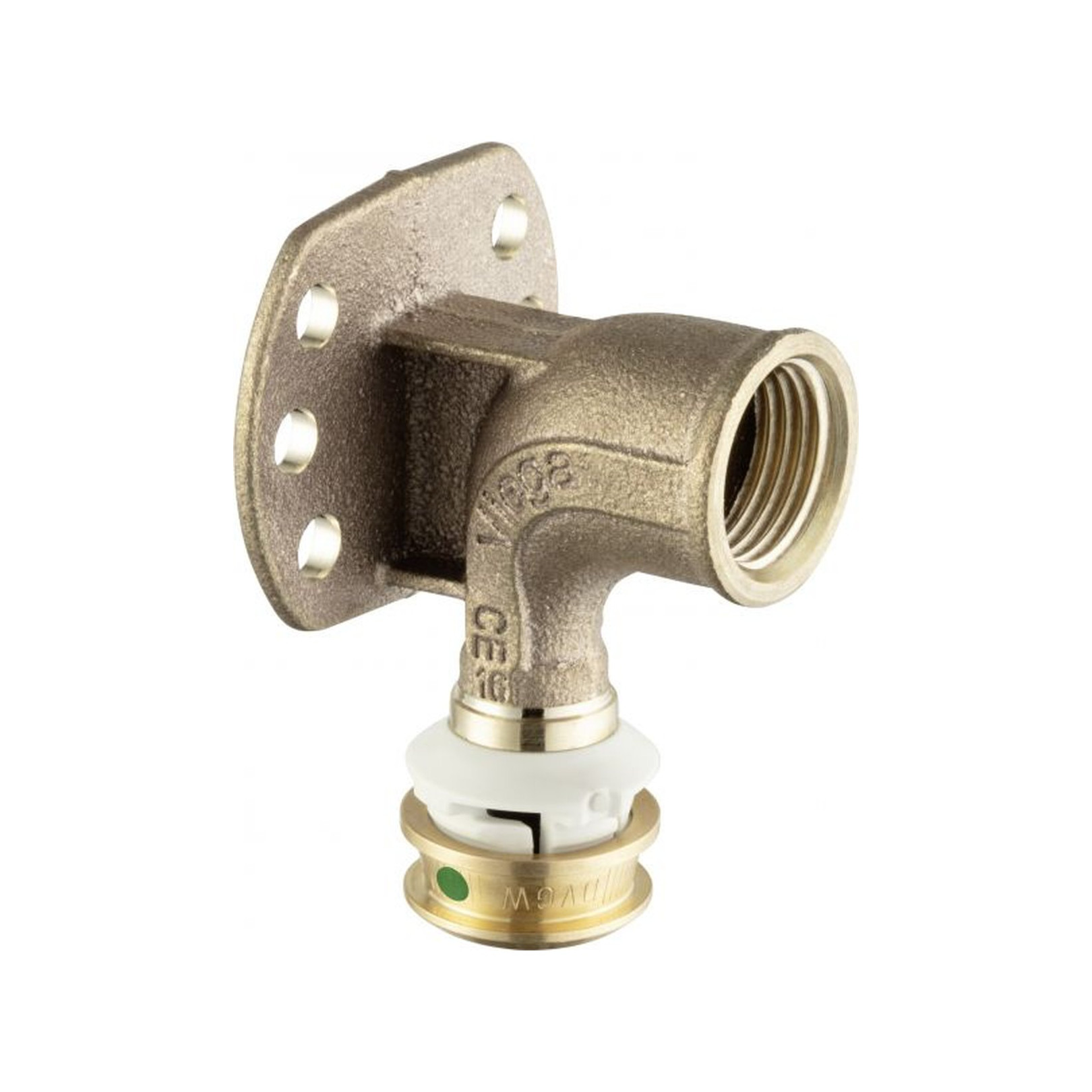 Viega Pressfitting Wandscheibe SC Raxofix DN10 5325.51 DN10 x Rp1/2 Zoll Siliziumbronze 781491