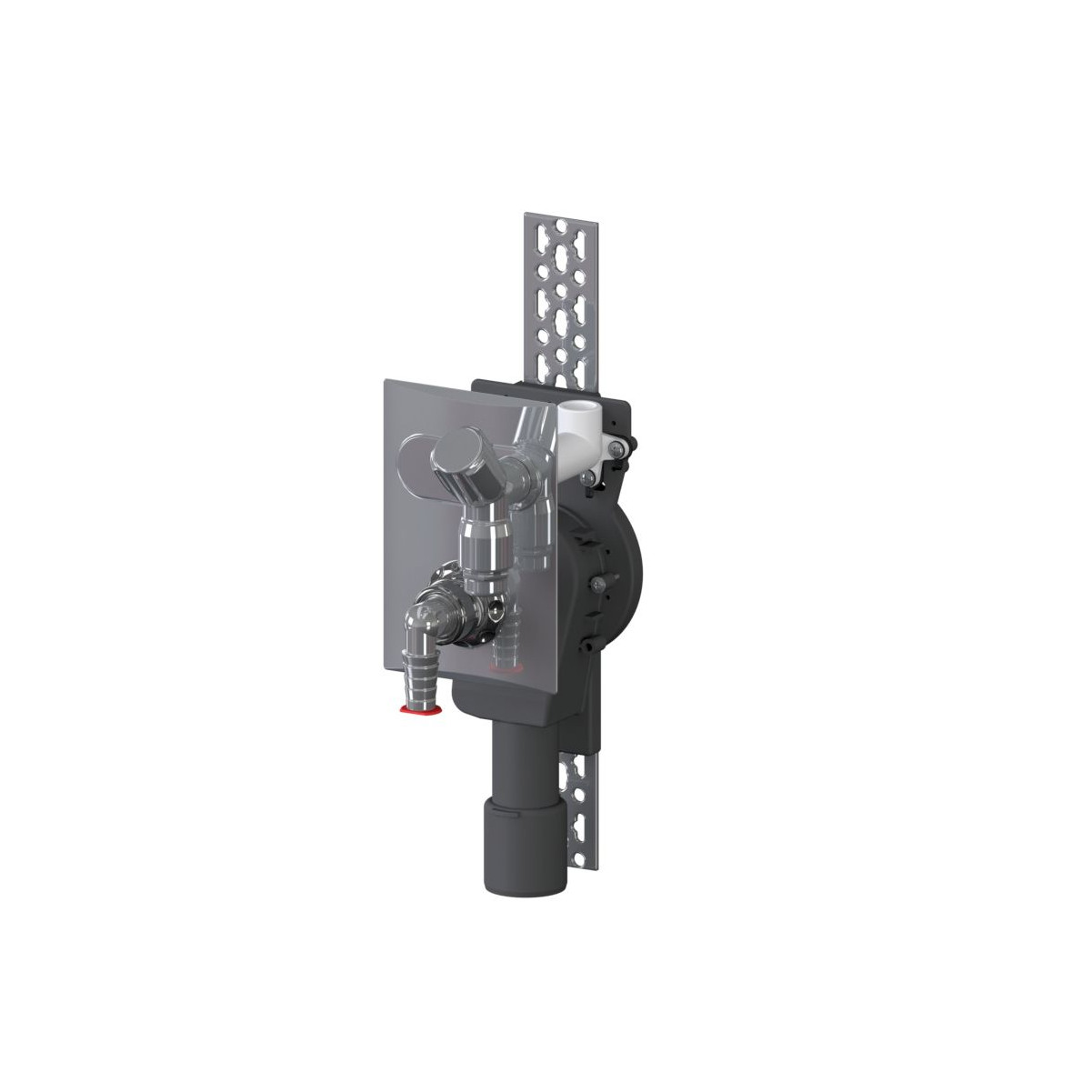 Dallmer Unterputz-Siphon 406 DN 40 50 senkrechter Einbau strömungsgünstiges Gehäuse 130648