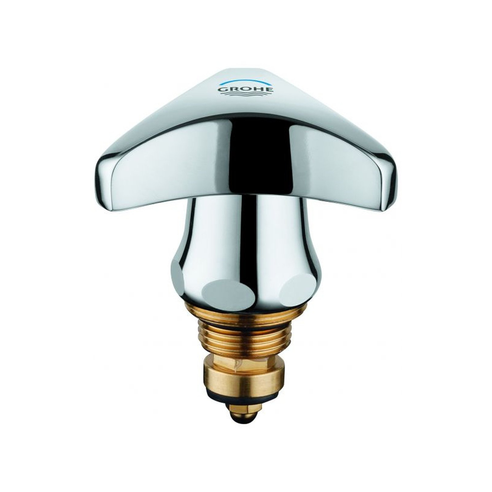 GROHE Oberteil Trecorn Griff blau 3/8 Zoll chrom DN 10 Ersatzteil 11003000