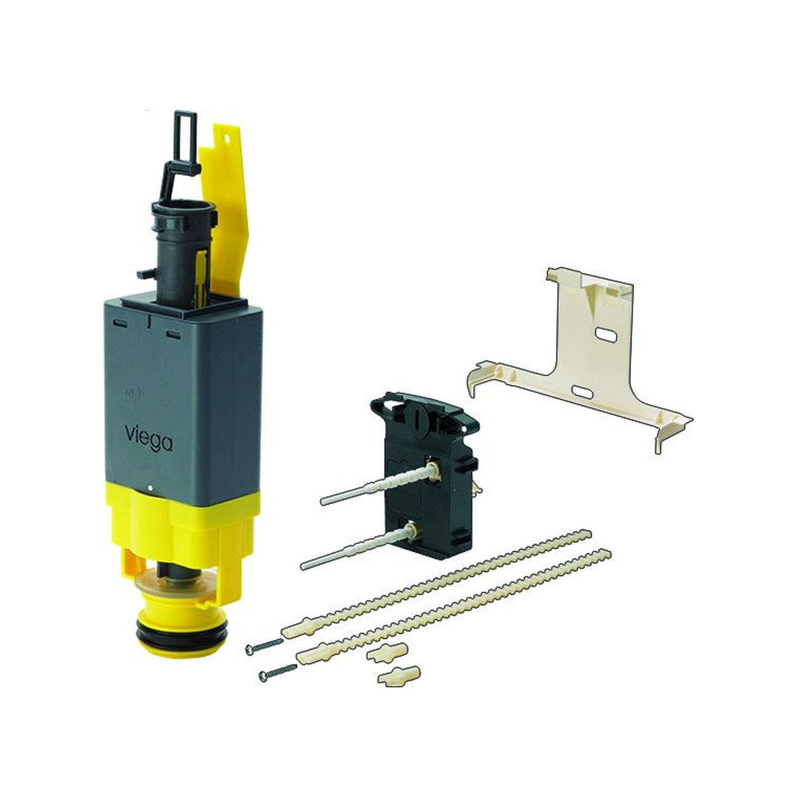 Viega Umrüstsatz 8310.0 Kunststoff WC-Spülkasten Visign 1H auf Visign for Style Mor 2-Mengen-Funktion 611224