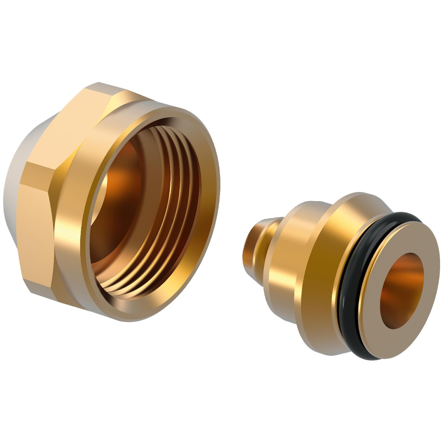 Uponor Vario Klemmringverschraubung PEX 14x2,0 G3/4FT Euro Messing 1065283