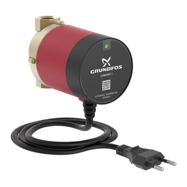 Grundfos Zirkulationspumpe COMFORT 15-14 B T DACH Hocheffizienz Trinkwasser Temperatursteuerung 93094997