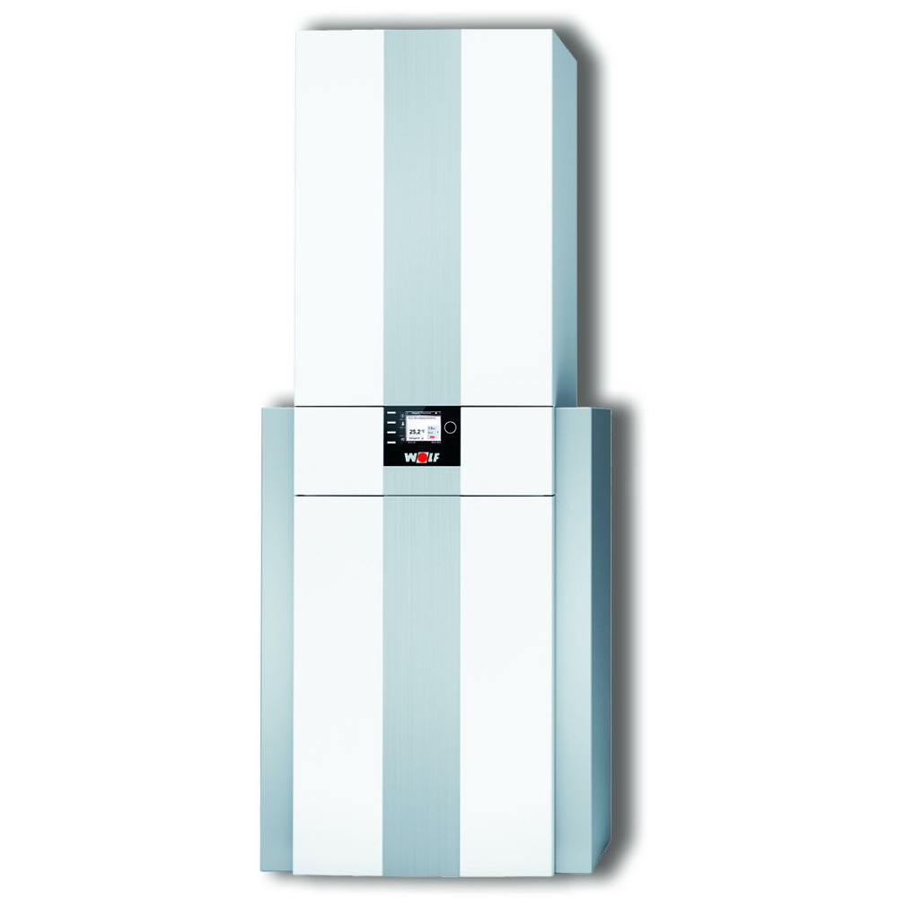 WOLF Gasbrennwert-Zentrale CGS-2-24/150R 24 kW 150 l Rohrwendelspeicher Hersteller-Artikelnummer 8615018