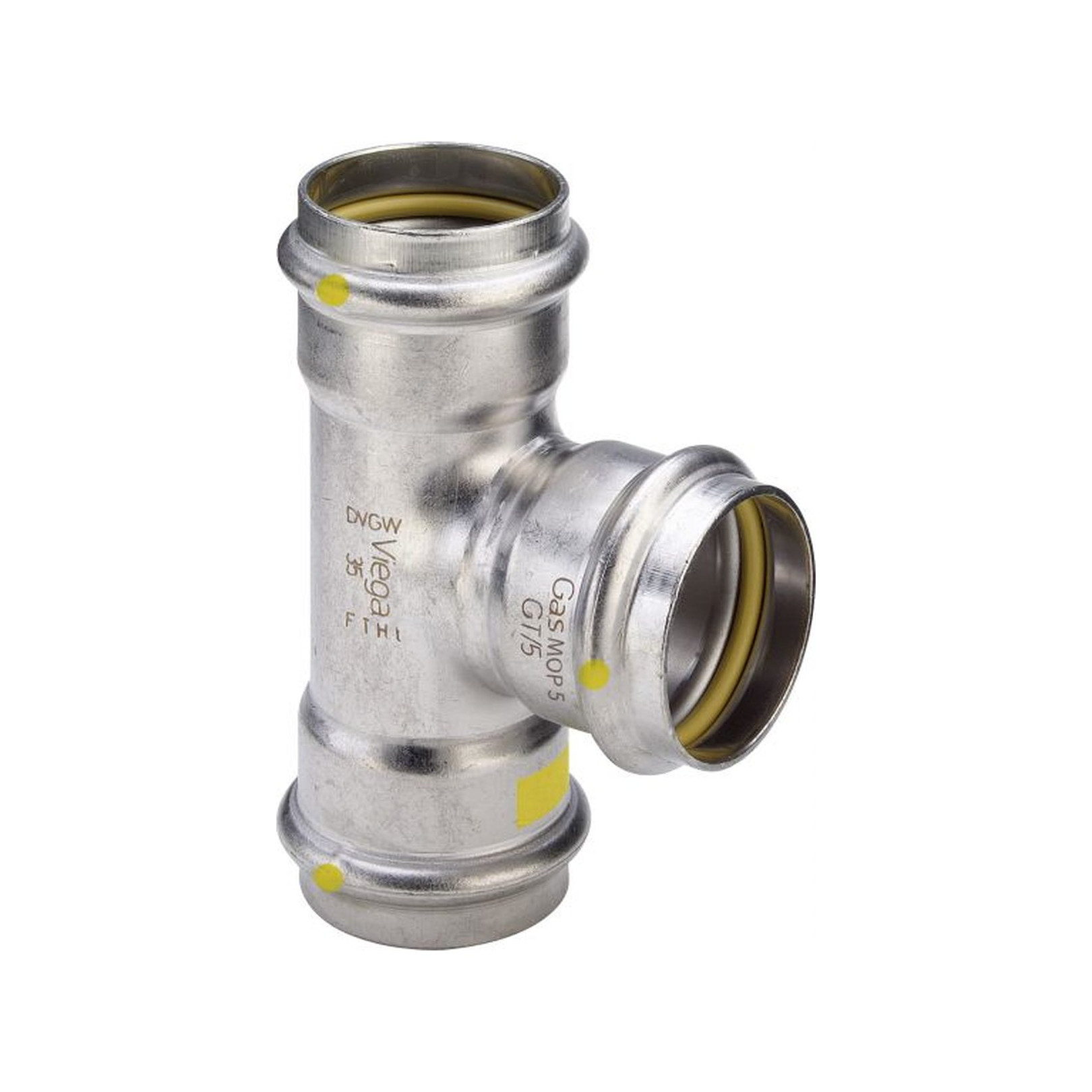 Viega Sanpress Inox G T-Stück 28mm Edelstahl SC-Contur 486518