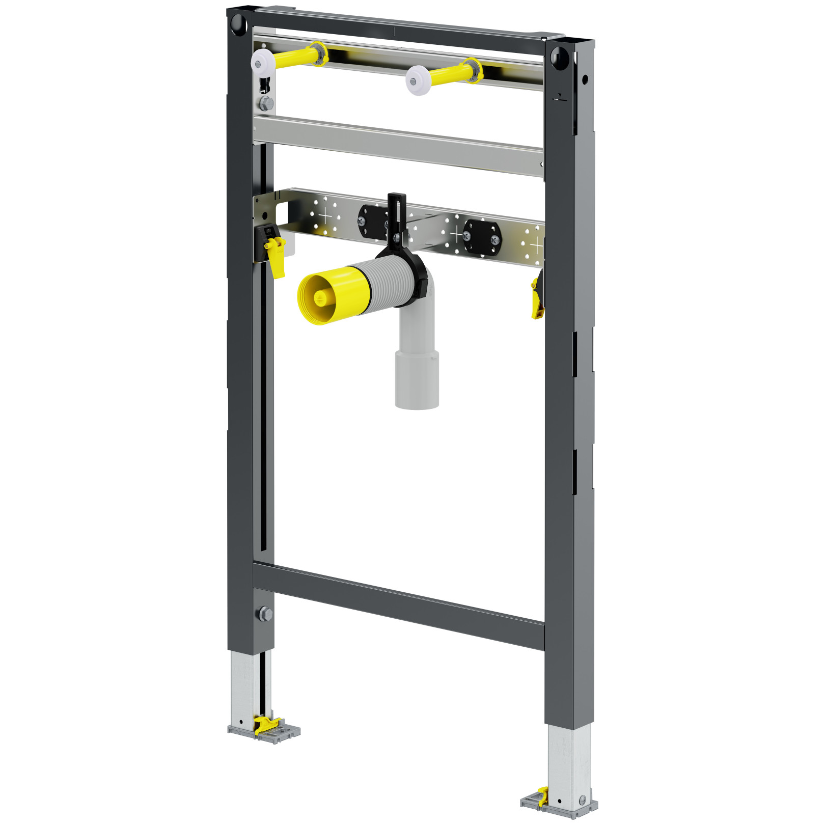 Viega Waschtisch-Element Prevista Dry 8535.31 820-980 mm höhenverstellbar Schnellspanner Ablaufbogen 776190