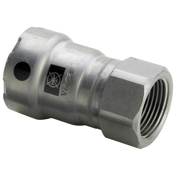 Viega Pressfitting Uebergangsstueck Megapress 740191 1-2-Zoll-x-10-i SC-Contur Zink-Nickel-Beschichtung HAN 740191