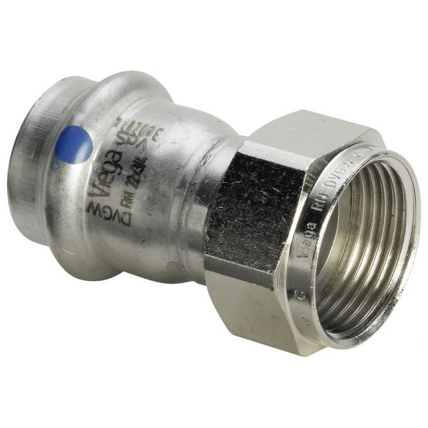 VIEGA Verschraubung Sanpress Inox 2363LF SC-Contur LABS-frei 18mm G3/4 EPDM 666699