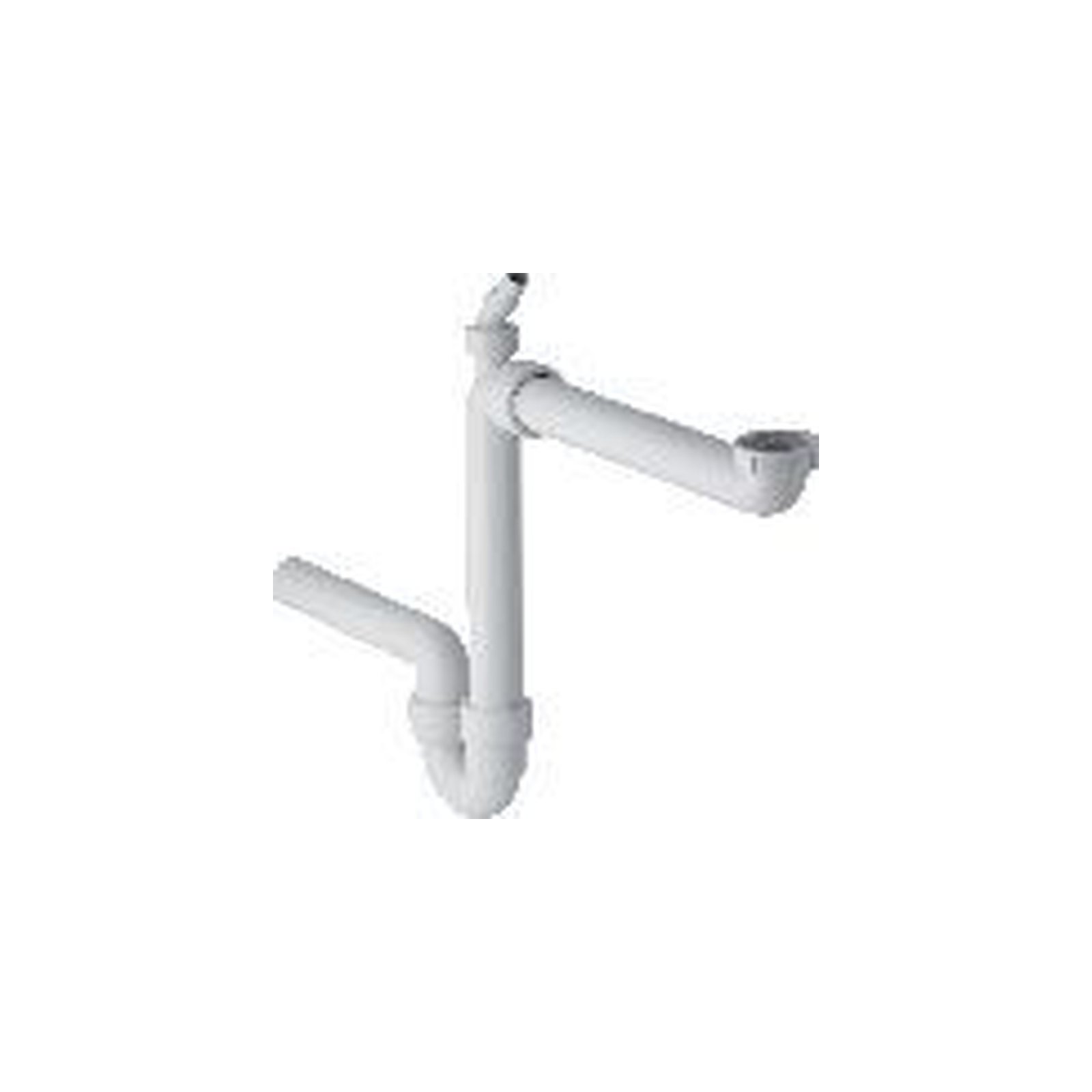 Geberit Röhrengeruchsverschluss 1 1/2 x 50 mm Raumsparmodell Geräteanschluss Schlauchtülle 19-23 mm 152819111