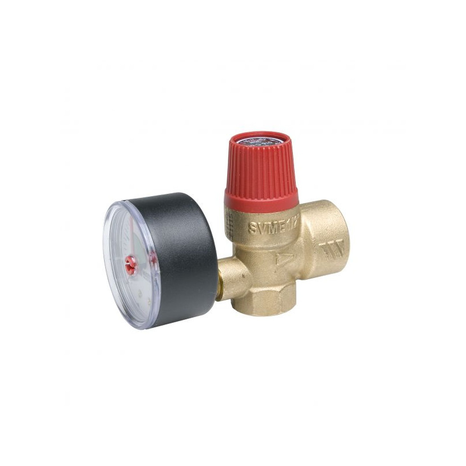 Watts Membran-Sicherheitsventil SVM 1-2-Zoll 2-5-bar Manometer 10004647