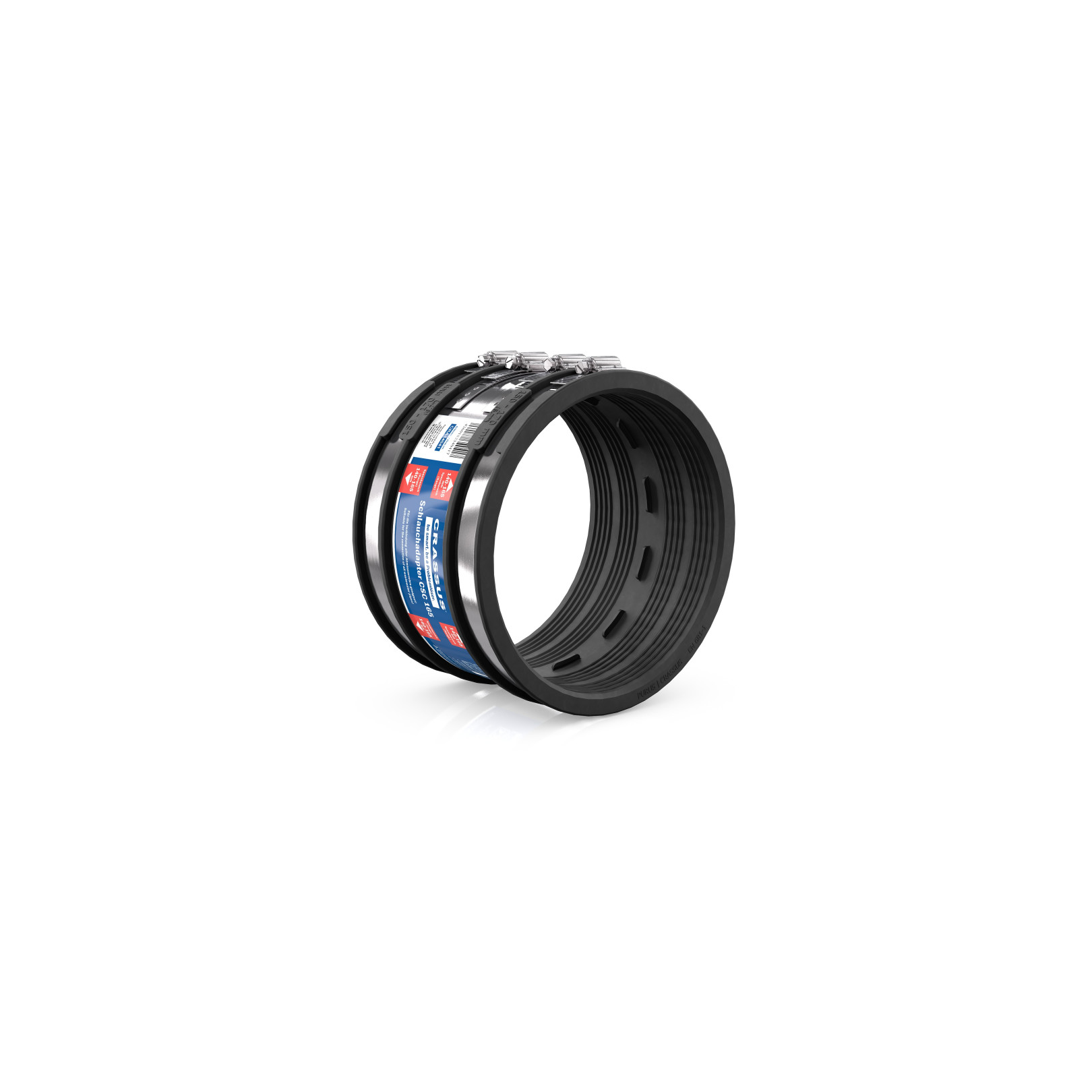 Crassus Schlauchadapter Typ 2B CSC 165 140-165mm EPDM V2A bis 2,5 bar CRA14041