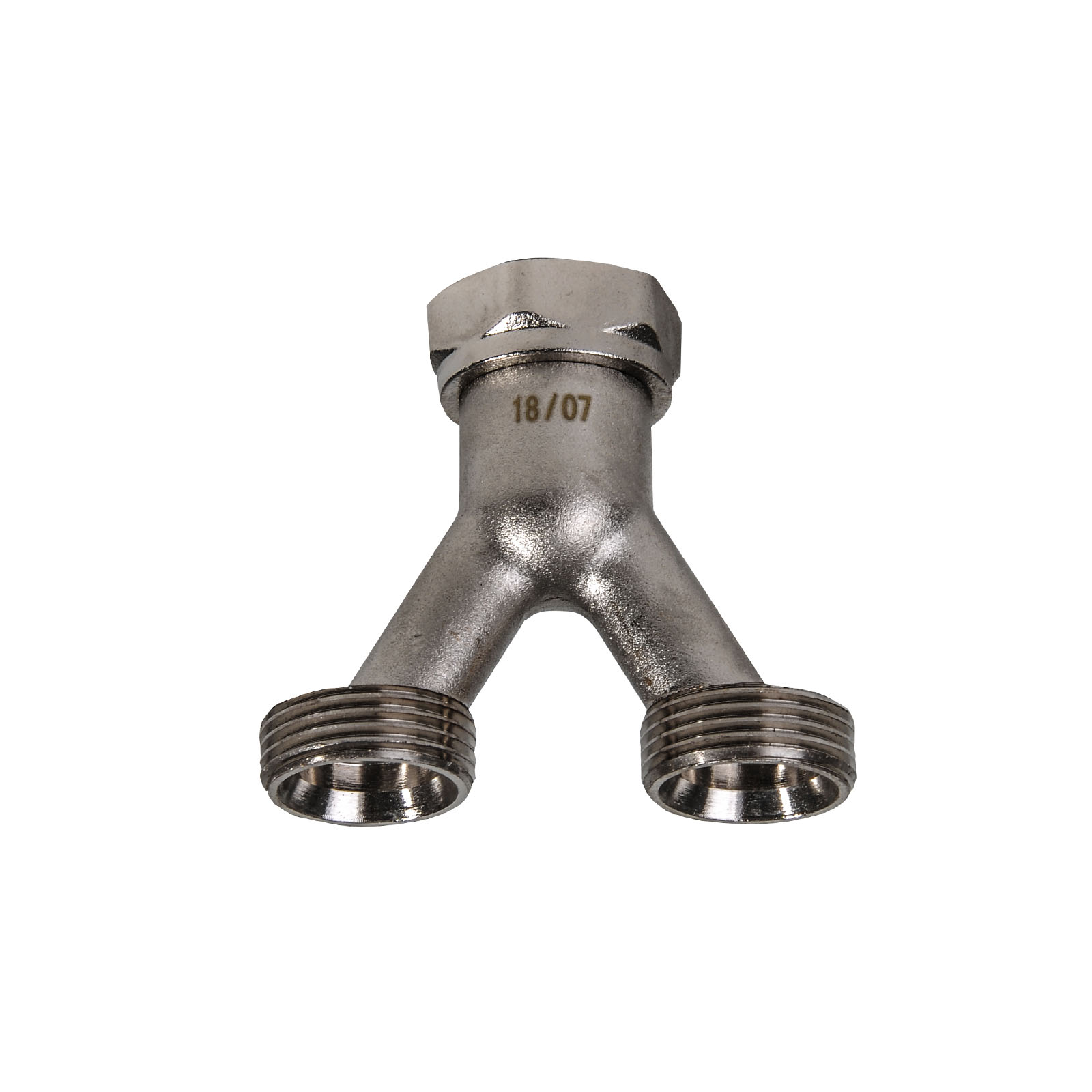 Y Stück 3/4 Zoll Eurokonus Messing vernickelt Unterverteilung Unibox