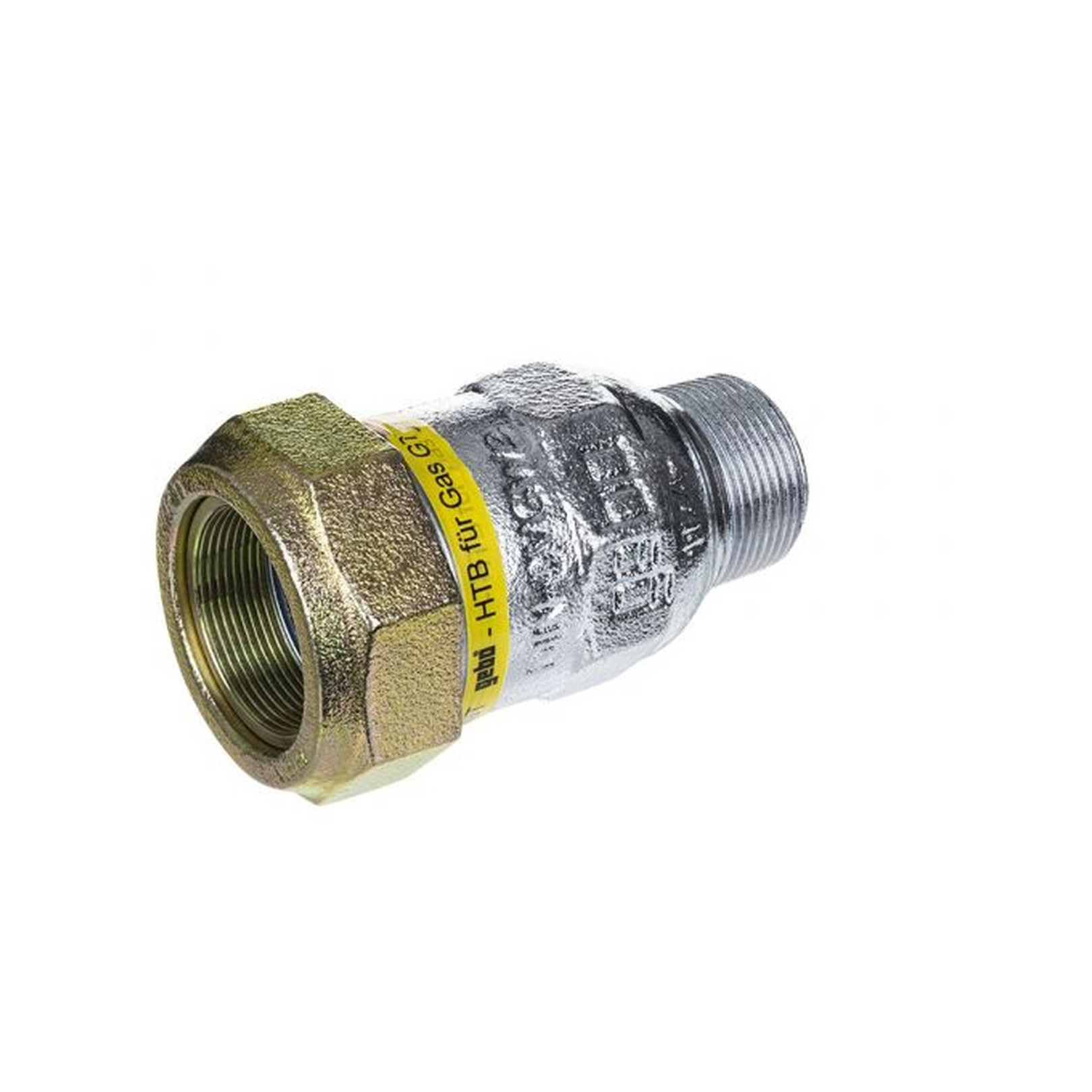 GEBO Temperguss-Klemmverbinder AG Gas PN 4 Typ AT 2 Zoll 60.3 mm Außengewinde DVGW geprüft 01.180.00.06