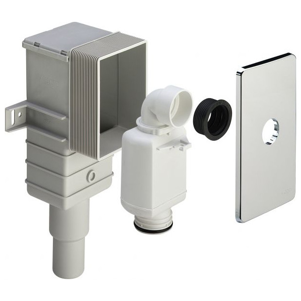 Viega Geruchverschluss UP 5633.3 553777 1-1-4x50-40 waagrecht Kunststoff verchromt HAN 553777