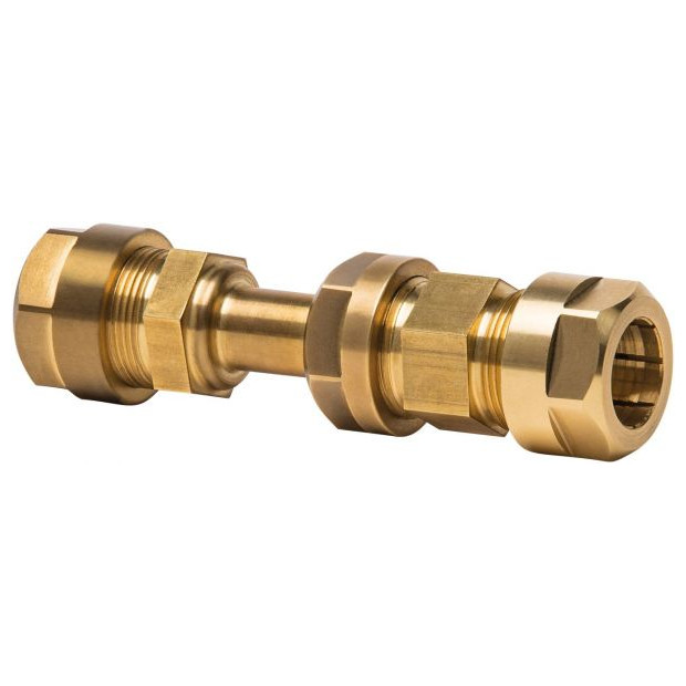 GEBO Klemmverbinder Serie 320 Set Längenausgleich Messing Mehrschichtverbundrohr 17 mm 143200217KIT