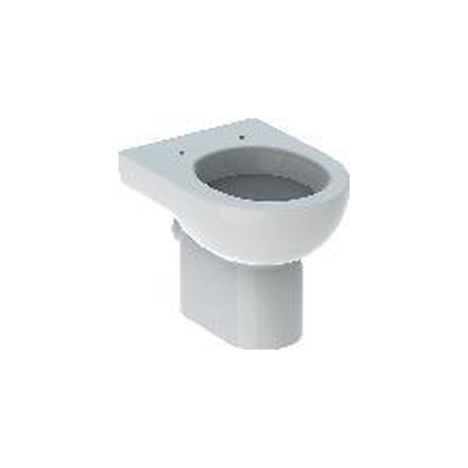 Geberit Stand-WC Renova Flachspüler teilgeschlossene Form horizontaler Abgang Sanitärkeramik weiß 203010000
