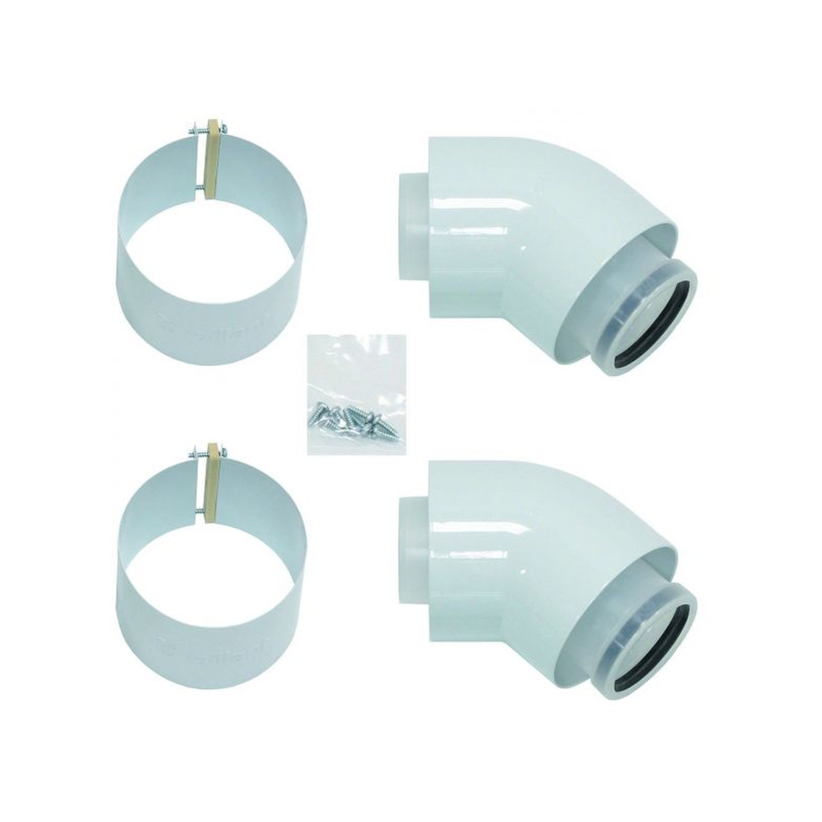 Vaillant Bogen 45 Grad Abgassystem konzentrisch 60/100 mm PP Brennwert 2 Stück 303911