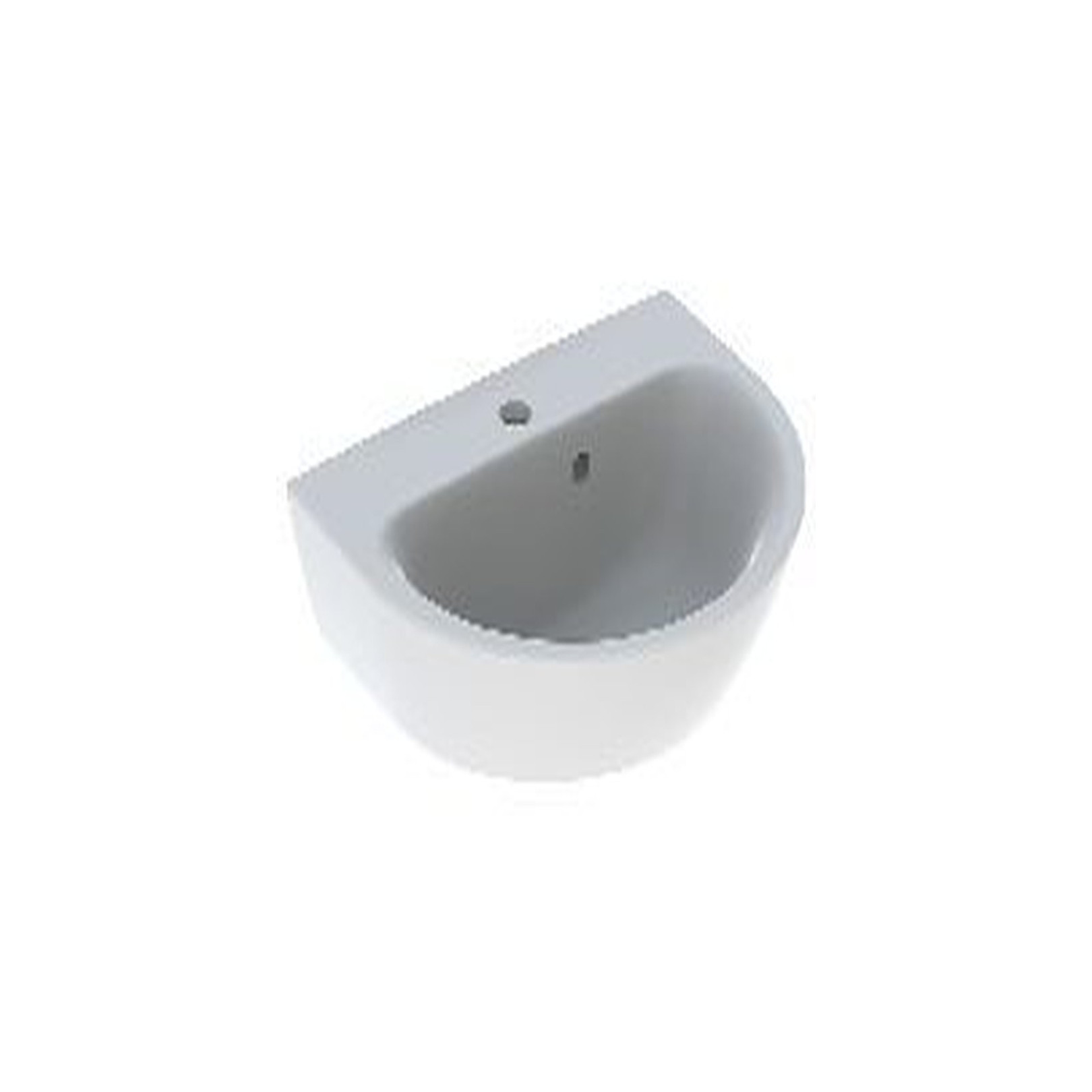 Geberit Renova Handwaschbecken 50x40cm Hahnloch mittig Überlauf weiss 500376011