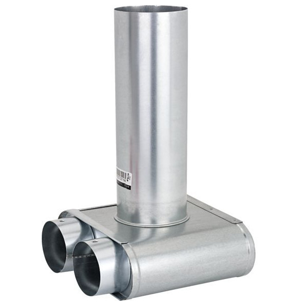 Stiebel Eltron Deckenauslass LVS U 75-100-2 UmlenkStück 2 x DN 75 auf DN 100 232116