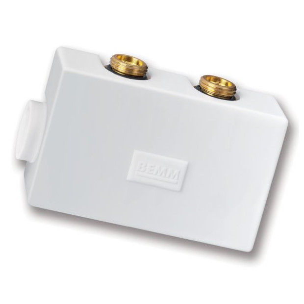 BEMM Heizungszubehoer M-Ventil Purline DN15x50mm Eck Weiss 9016 Voreinstellung Thermostatanschluss ZPXVESW5