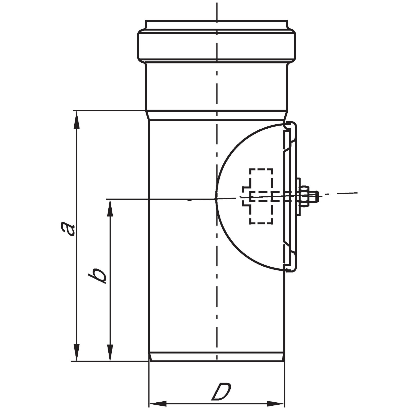 ACO Passavant Reinigungsrohr PIPE d160 Edelstahl 1.4404 Steckmuffe Doppellippendichtung 0174.03.89