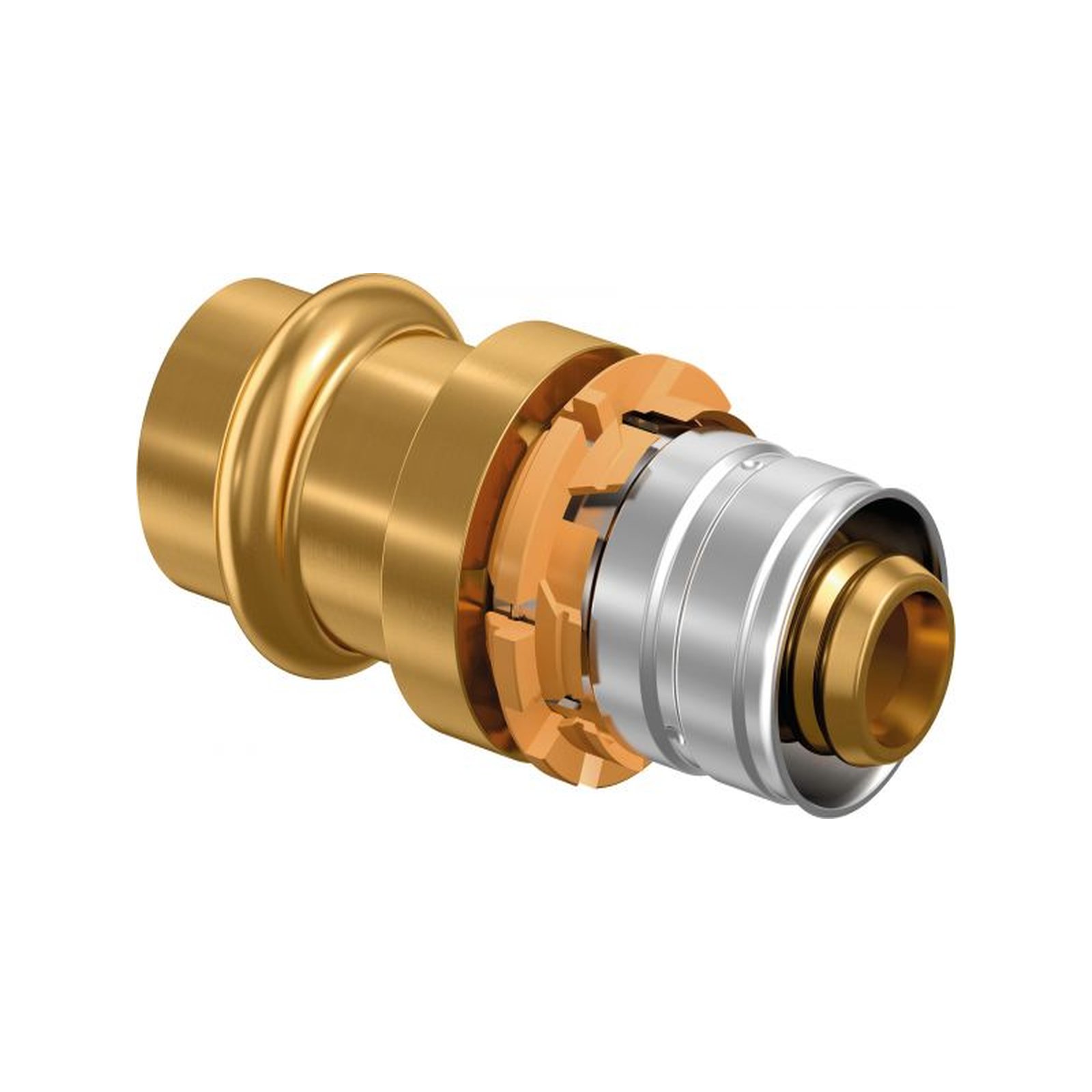 Uponor S-Press Kupplung Edelstahl CU V 32mm 28mm Pressmuffe DVGW zertifiziert 1090681