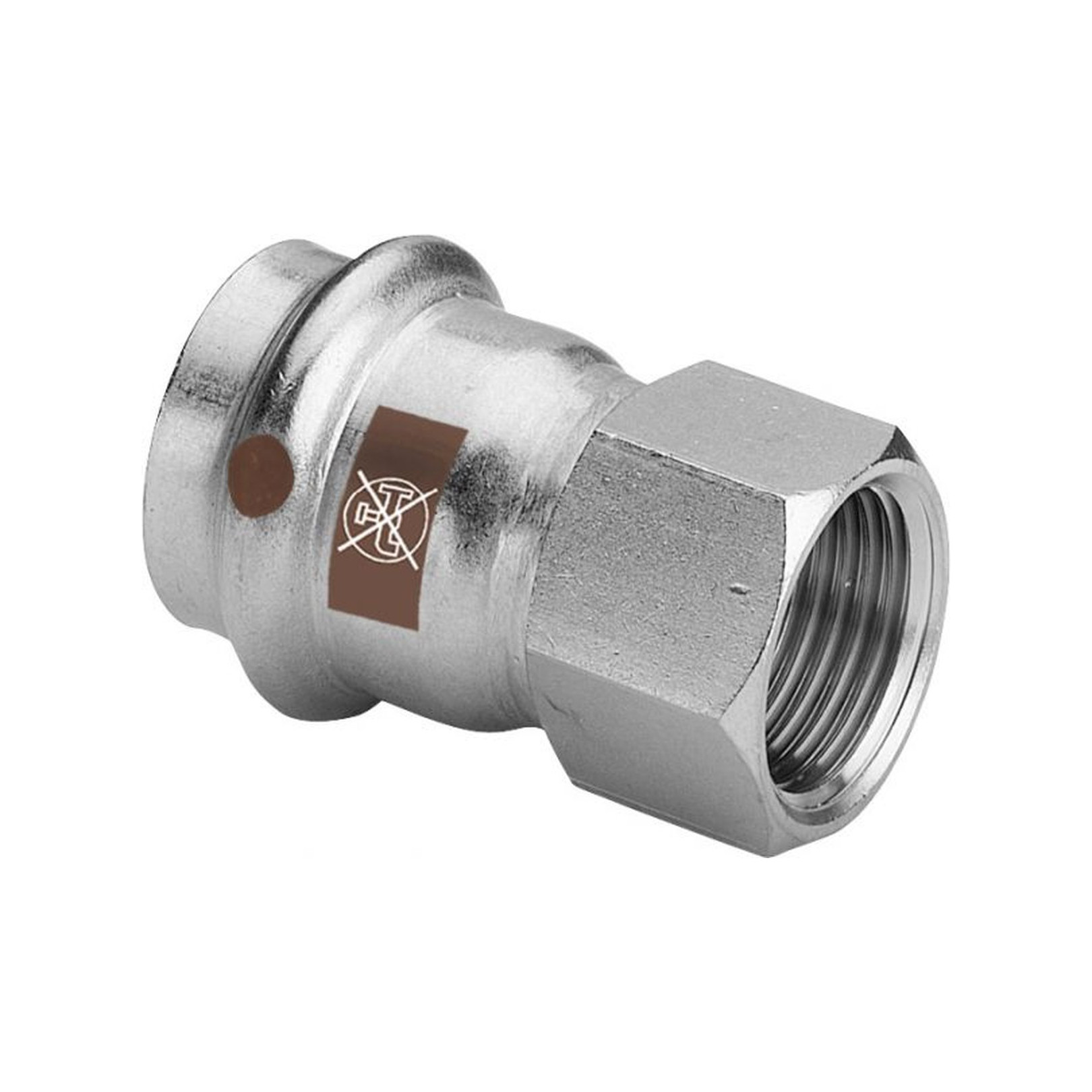 Viega ÜbergangsStück Temponox 811778 18 mm Rp 3/4 Stahl nicht rostend SC-Contur EPDM