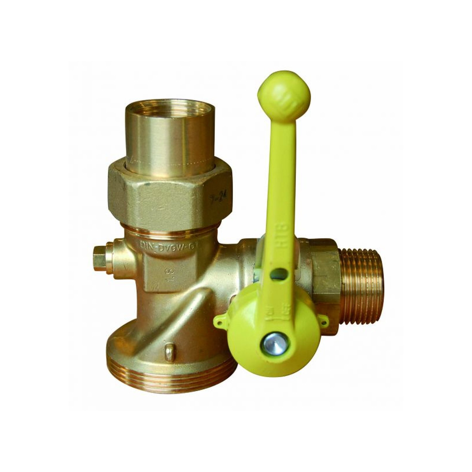 Aalberts Gas-Kugelhahn SEPPELFR.5423.40.25DVGW DN25 Einrohrzähler Prüfschraube 0210351