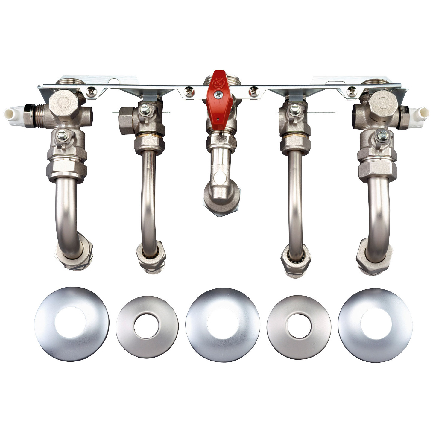 Bosch Montageanschlussplatte Unterputz Nr. 992 Kombigeräte Wartungshähne R 3/4 Entleerventile Gashahn TAE 7719002373