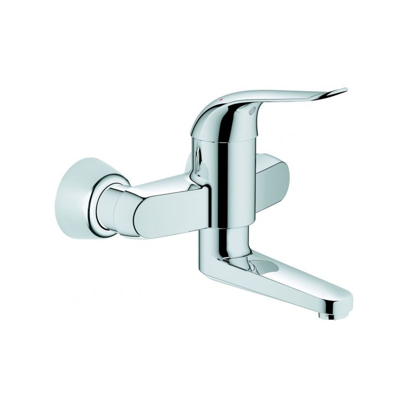 Grohe Waschtischarmatur Euroeco Special Einhebelmischer Wandmontage Chrom S-Anschlüsse 197 mm Ausladung 32767000